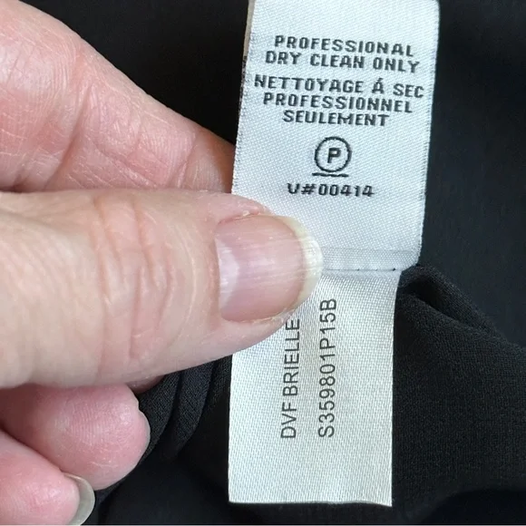 NWT Diane von Furstenberg Brielle Long-Sleeve Lace Top Size 10, scalloped edges - Picture 8 of 14